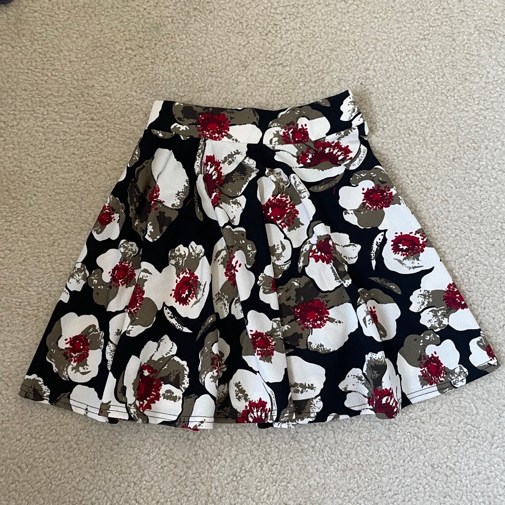 Kathy floral skater skirt
